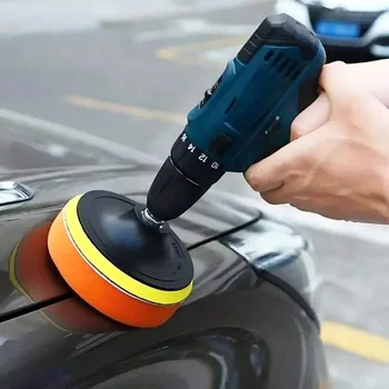 Auto-Polierset, 3/4-Zoll Weiche Bürstenpads, Wachs- und Polierscheiben, Kratzerentfernungswerkzeug (6 Stück)