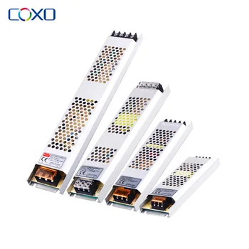 Ultradünnes LED-Netzteil DC 12V 24V Beleuchtungstransformatoren 100W 150W 200W AC180-260V Treiber