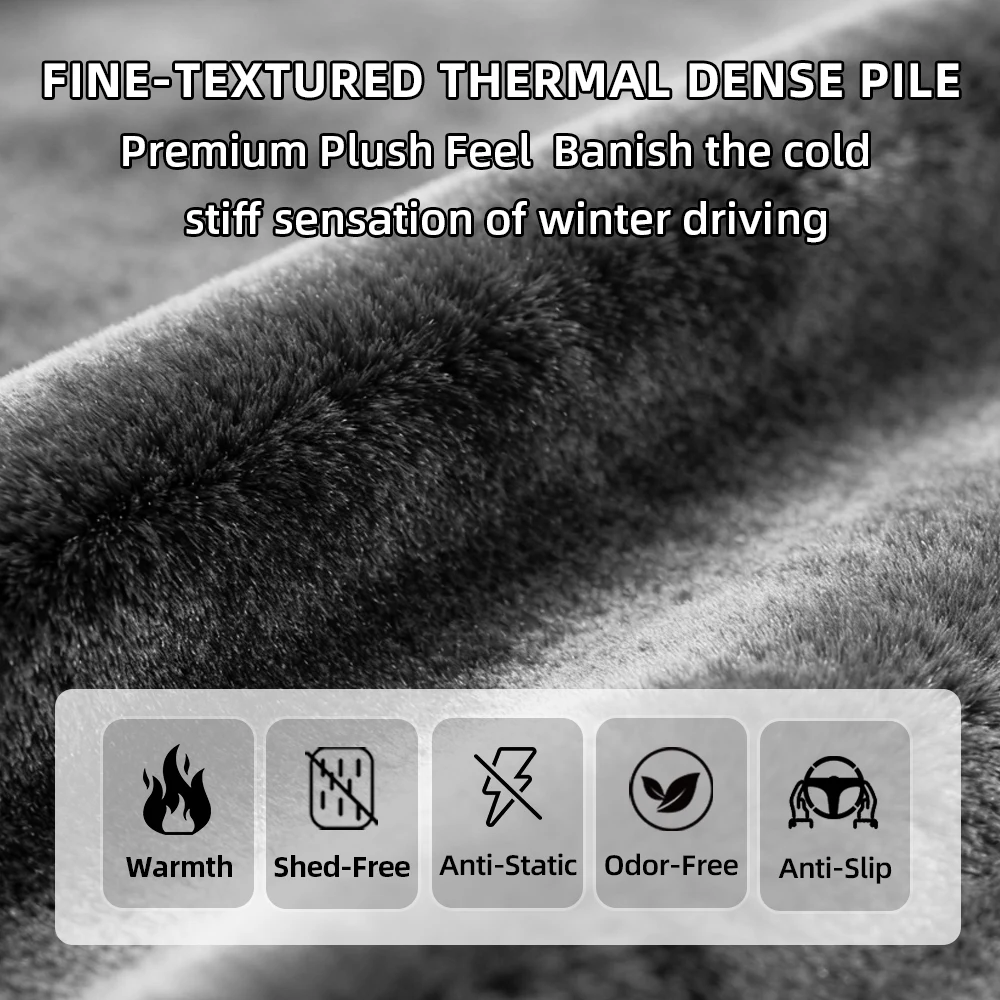 Geeignet für Peugeot Plüsch-Lenkradbezug, Winter, kältebeständig – Bild 6