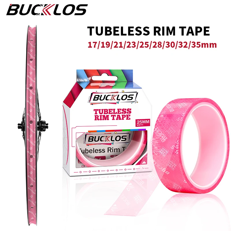 BUCKLOS 10M Fahrrad Tubeless Felgenband 17/19/21/23/25/28/30/32/35mm Breite Fahrrad Felgenstreifen MTB Rennrad