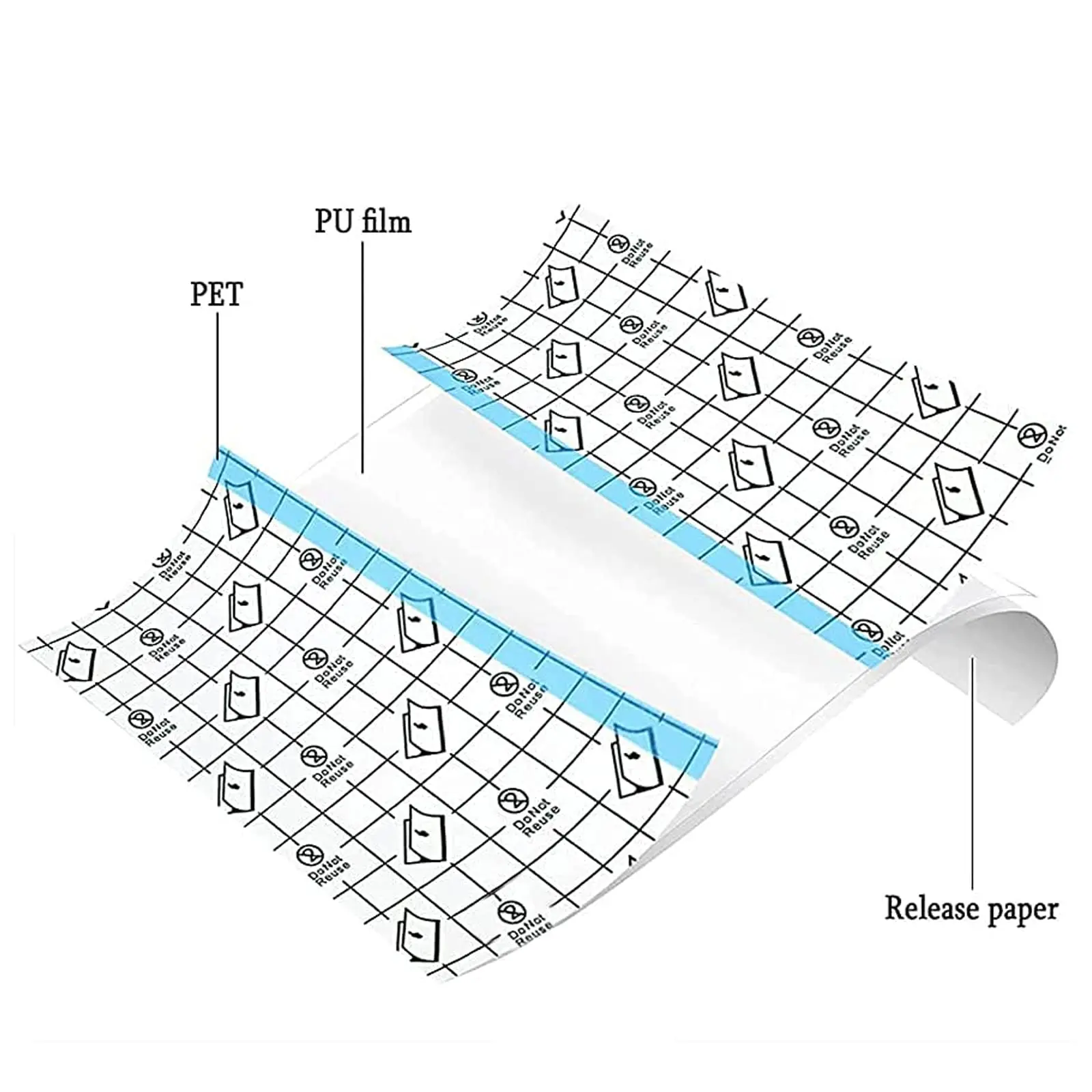 Wasserdichte Stretch-Klebeverband, schützende, klare, transparente – Bild 2