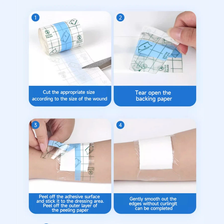 Wasserdichte Stretch-Klebeverband, schützende, klare, transparente – Bild 5