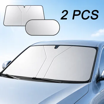 Auto Windschutzscheiben Sonnenschutz, 100% Verdunkelung Sonnenblende, UV Schutz Abdeckung für Front