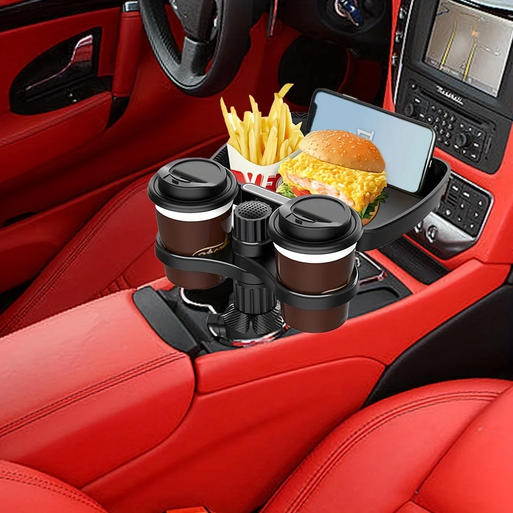 2025 Neues Auto-Getränkehalter-Tablett - Expander - 3-in-1 abnehmbares – Bild 6