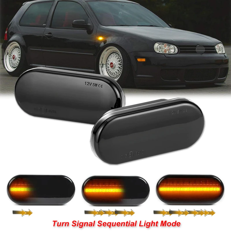 Vw golf 3 4 mk3 mk4 passat 3bg polo 6n 9n bora vento dynamische seiten markierung blinker sequentielles