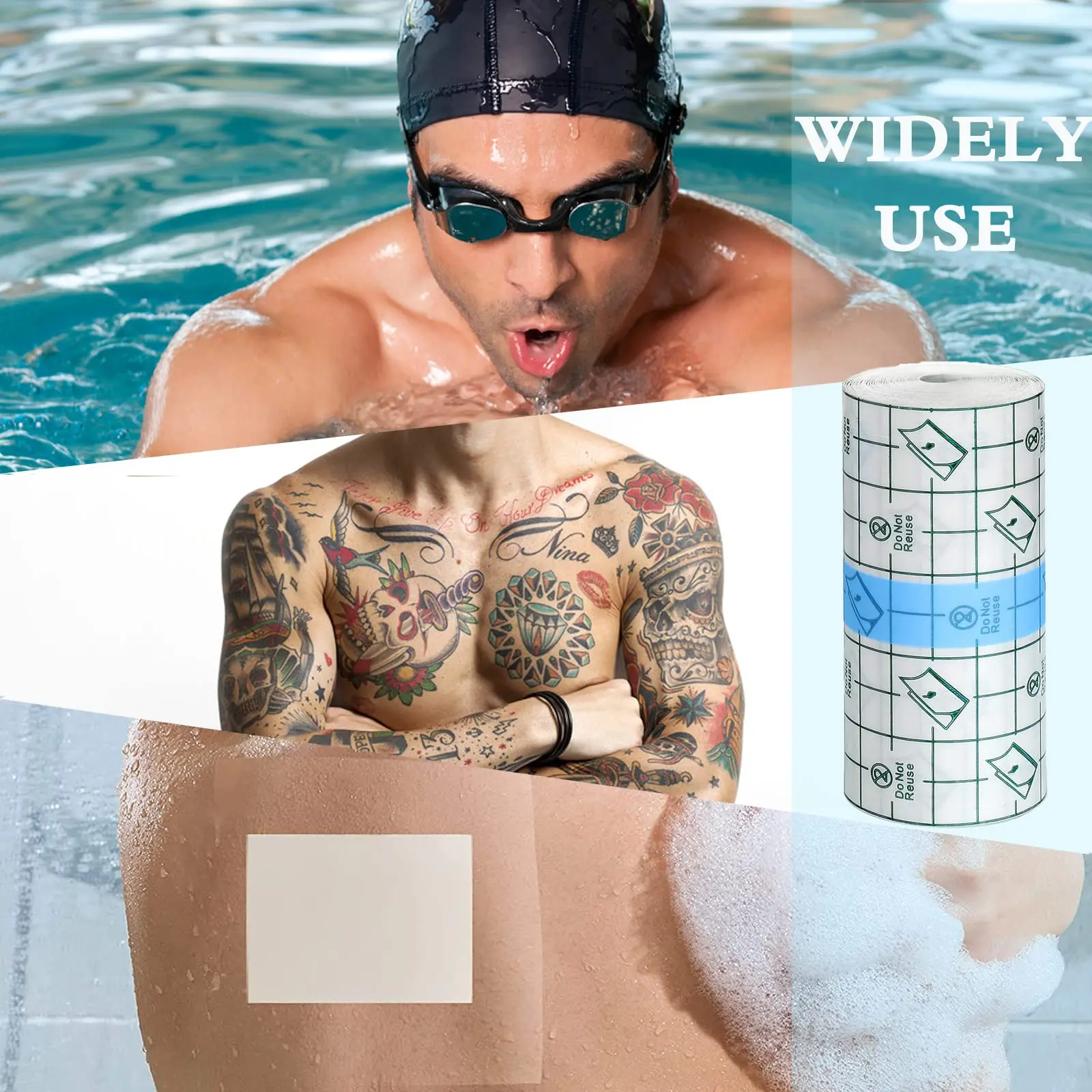 Wasserdichte Stretch-Klebeverband, schützende, klare, transparente – Bild 6