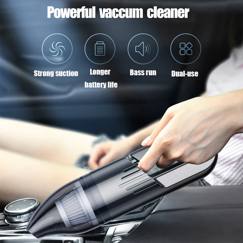 6KPa Handheld Auto Staubsauger Cordless Handheld Mini Staubsauger Arbeiten mit Auto oder Zu Hause Reinigung