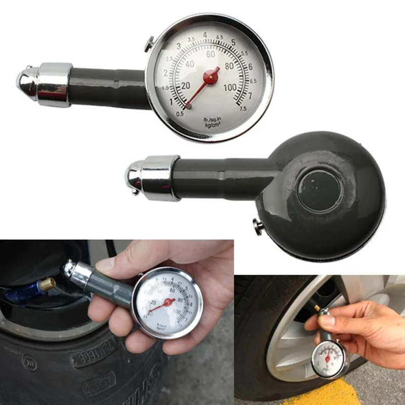 Auto Metall Lkw Racing Auto Reifen Luft Manometer Automobil Reifen – Bild 2