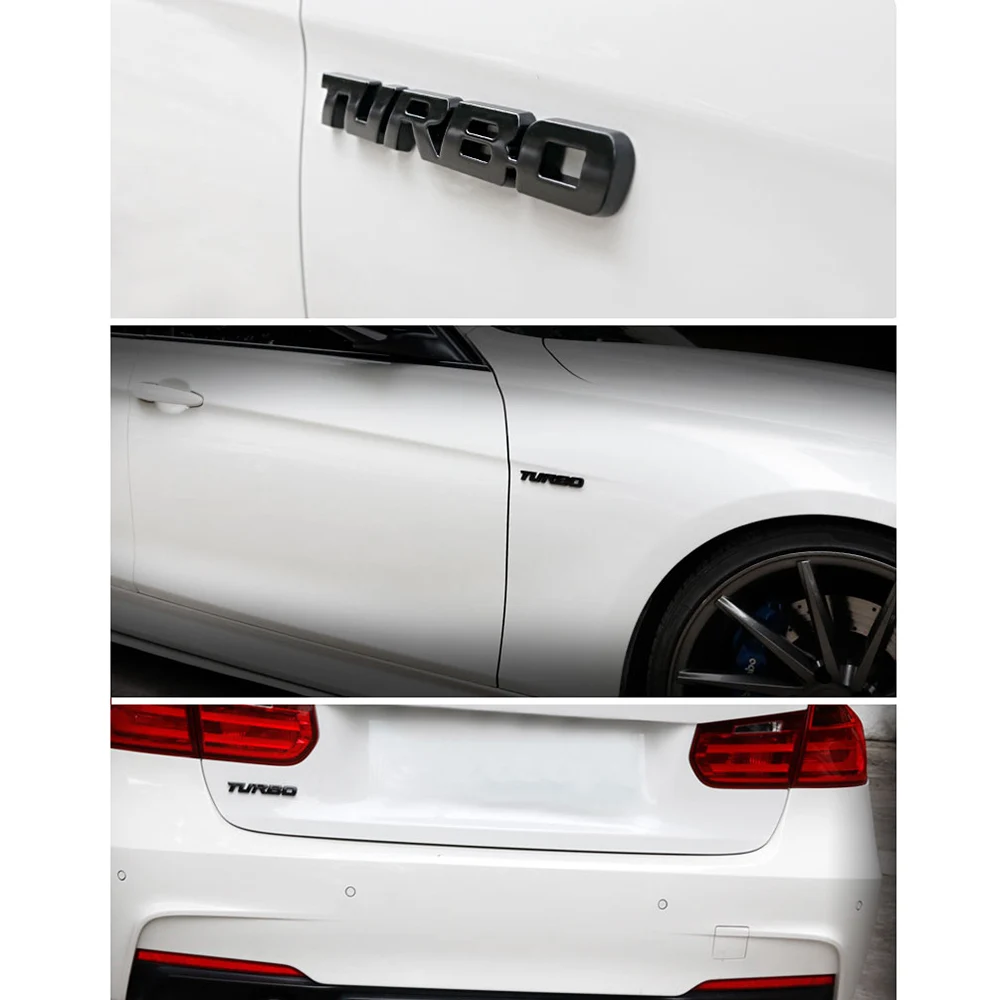 Auto-Styling Turbo-Boost-Emblem 3D Metall Chrom Zinklegierung – Bild 5