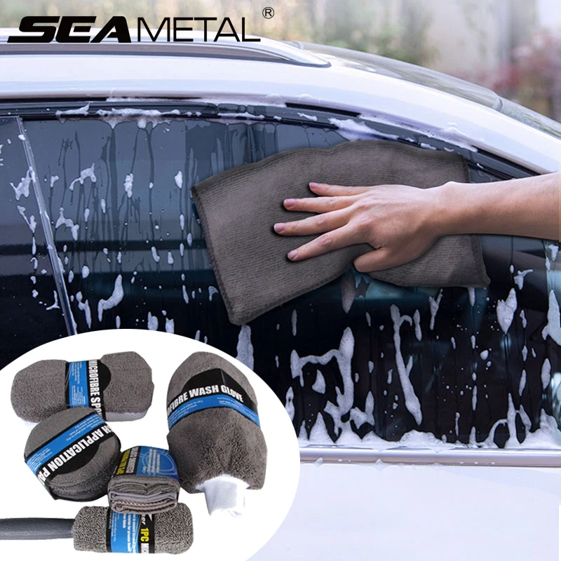 Auto Waschen Reinigung Kits Mikrofaser Handtücher Erröten (9 Stück) – Bild 2