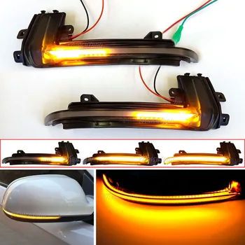 Dynamische Blinker-Spiegelleuchte für Audi A4 A5 B8 A3 8P Q3 A6 C6 4F S6 LED-Blinker-Seitenanzeige (2 Stück)