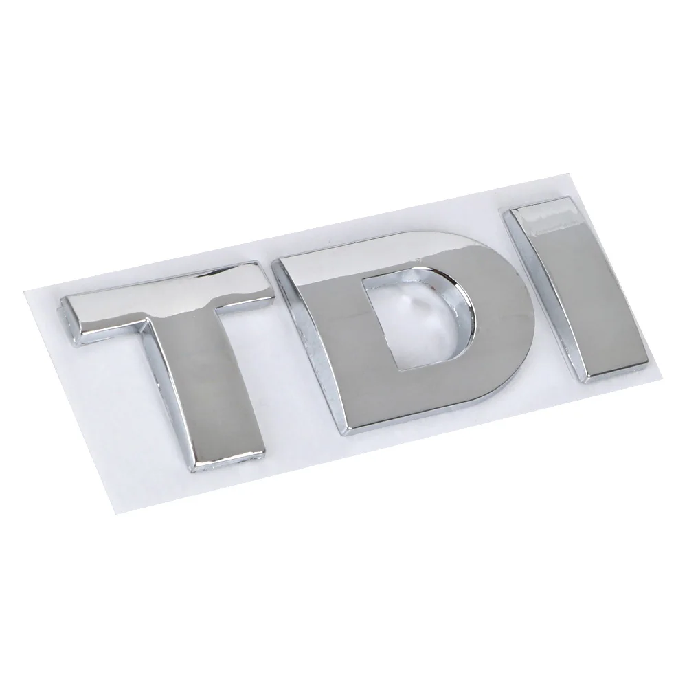 TDI Turbo Logo Aufkleber Auto Aufkleber Reflektierende 3D Metall Automotive Zubehör für VW Polo T5 Golf 5