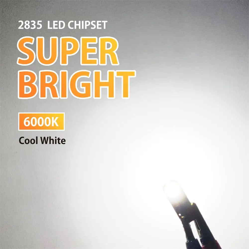 AUXITO 10Pcs W5W T10 LED Canbus Keine Fehler Birne Auto Innen Licht – Bild 2