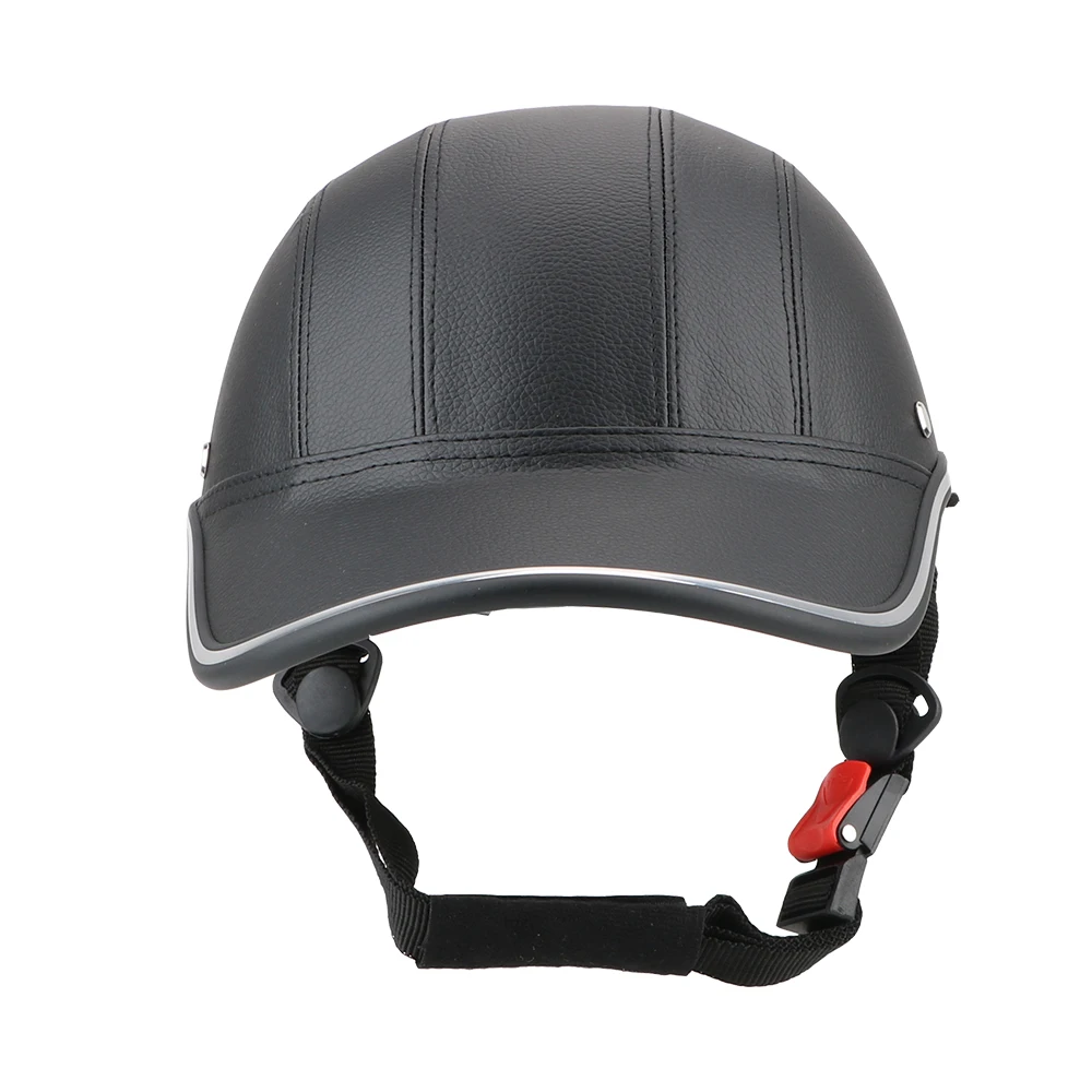 LEEPEE Für Cafe Racer Chopper Roller Sicherheit Schutzhelm Half Face – Bild 5