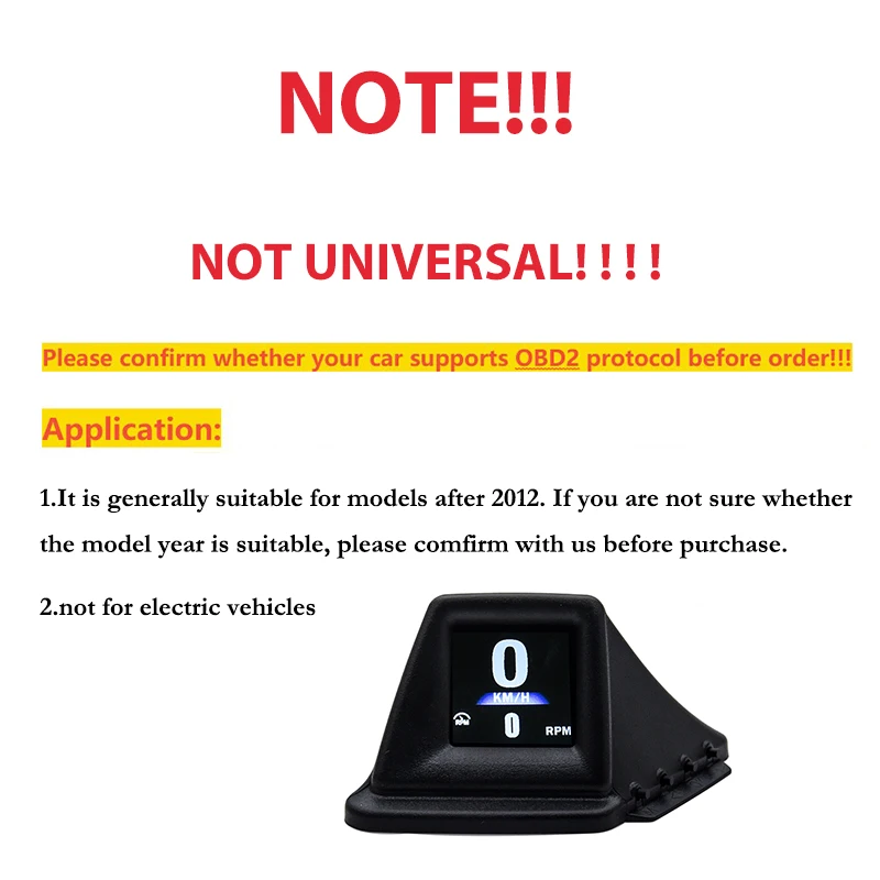 Multifunktions-HUD-Gadget OBD2+GPS On-Board-Computer A-Säule Trim – Bild 6