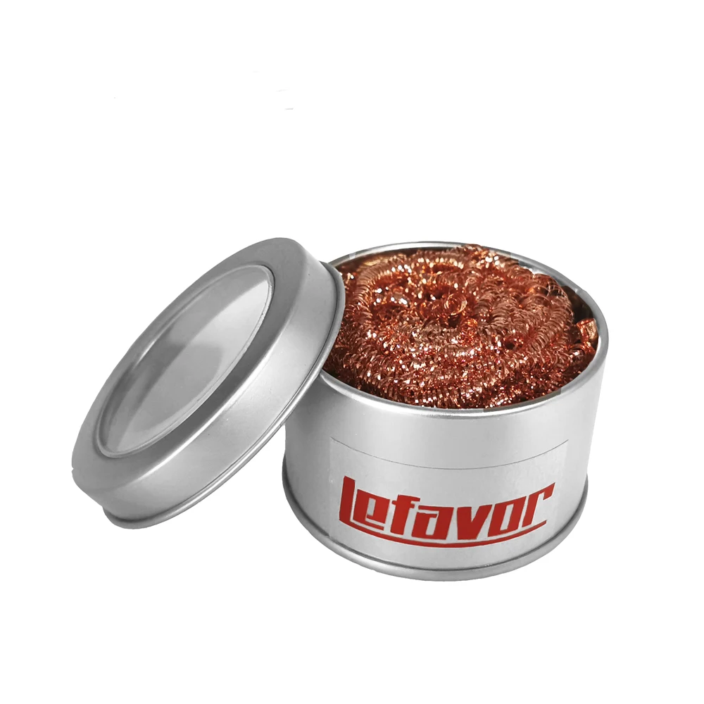 Reinigung Ball Entlöten Lötkolben Mesh Filter Reinigung Düse Spitze Kupfer Draht Reiniger Ball Metall Dross