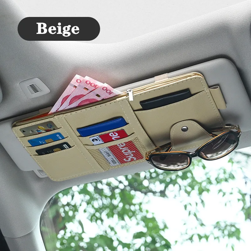 Auto Sonnenblende Bill Stift Visitenkarte Halter CD DVD Organizer – Bild 2