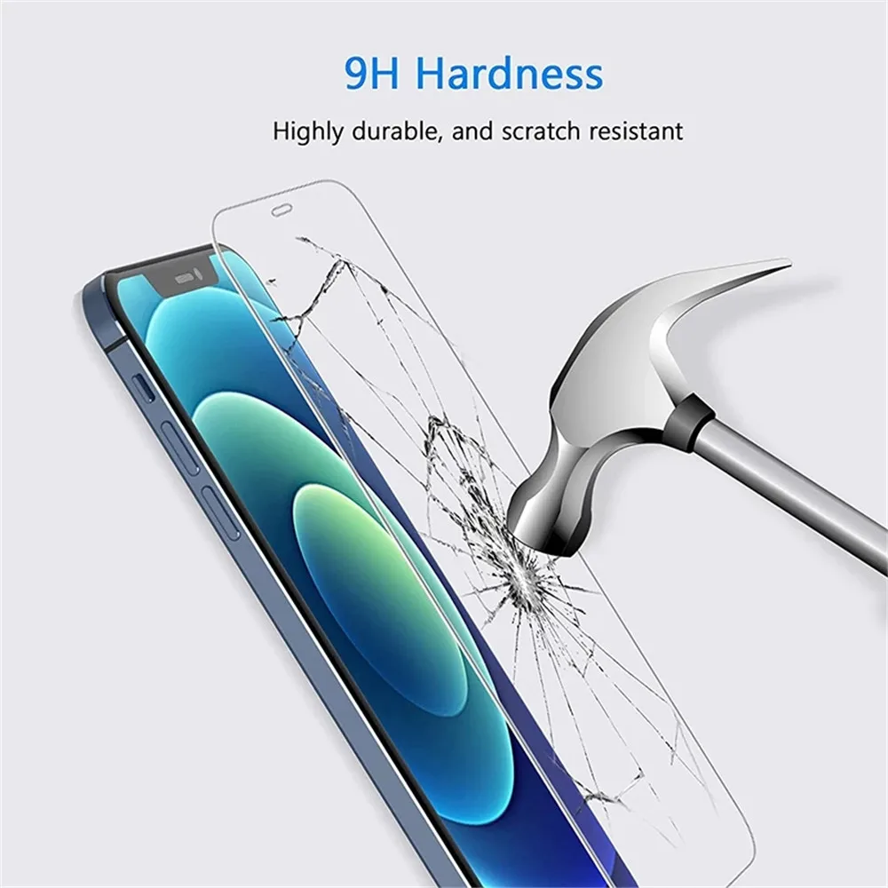 Schutz Glas Auf Für iPhone 17 16 15 14 13 12 11 Pro XR X XS (4 Stück) – Bild 2