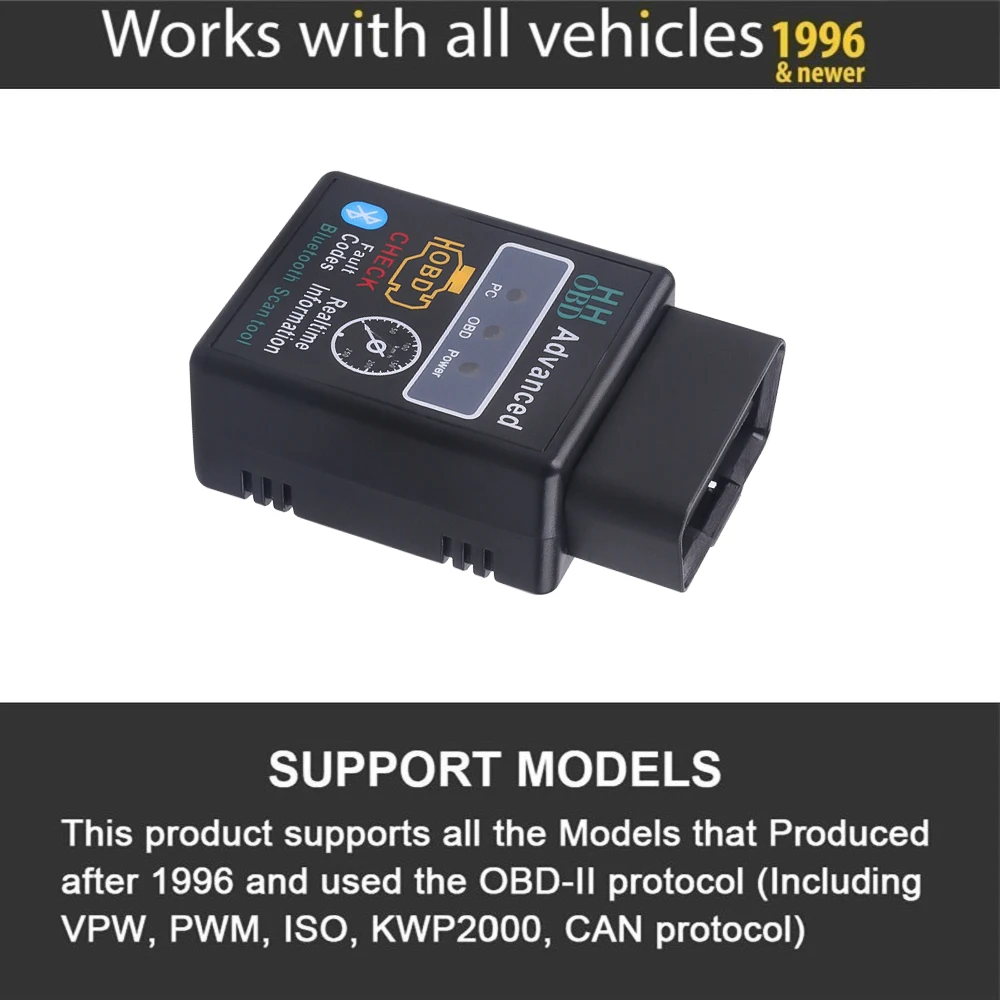 Elm327 Bluetooth OBD2 V 1,5 Ulme 327 V 1,5 OBD 2 Auto Diagnose-Tool – Bild 4