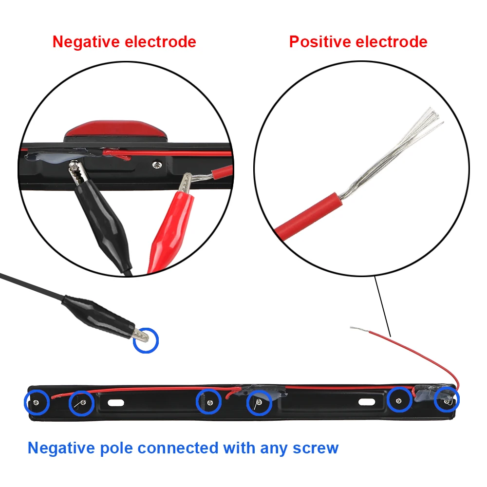 12V Auto Rückleuchten DRL LED Bar Rote Bremse Blinker Lichter Dach – Bild 4