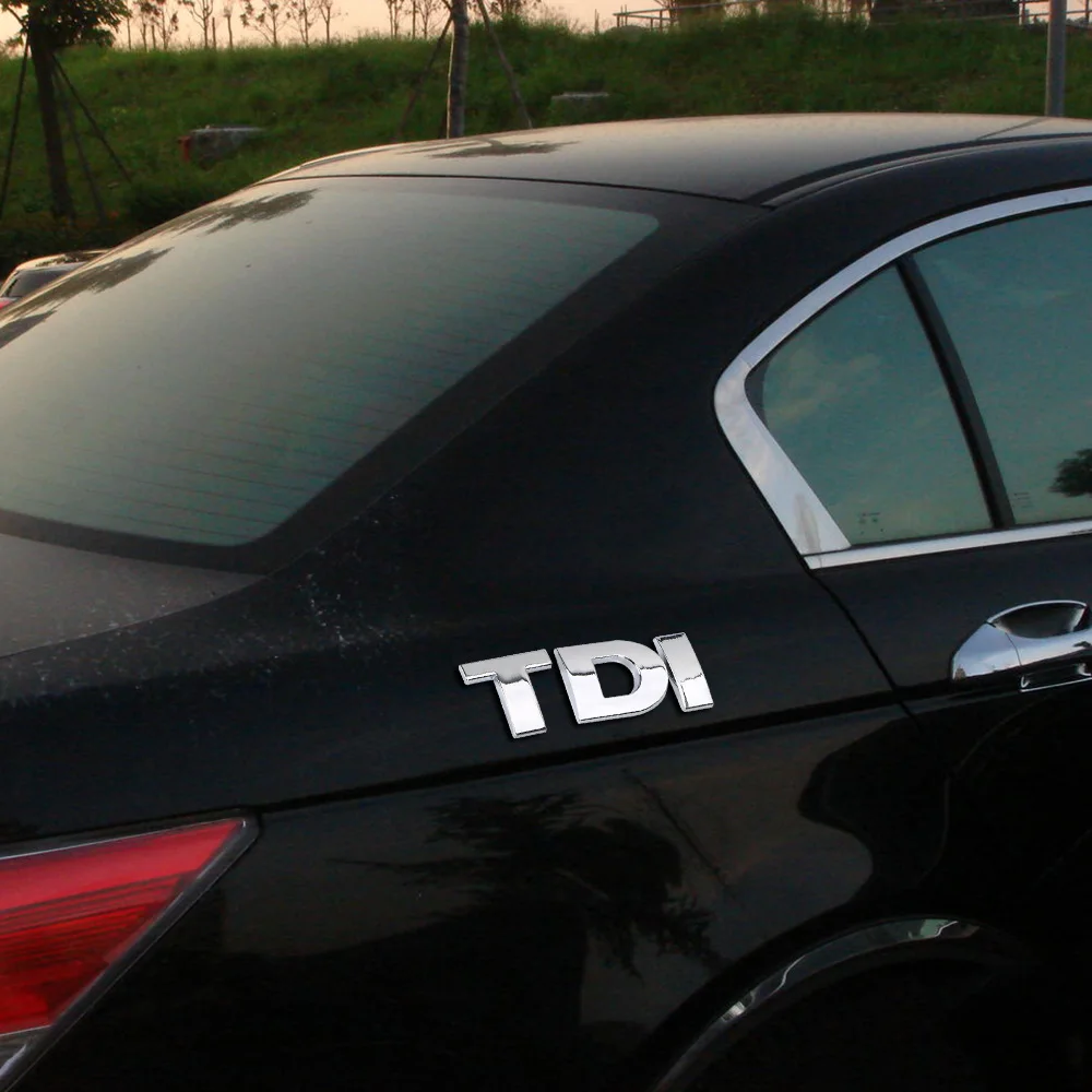 TDI Turbo Logo Aufkleber Auto Aufkleber Reflektierende 3D Metall – Bild 4