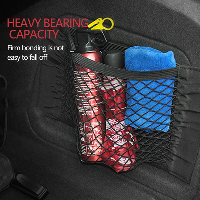 Auto Stamm Mesh Organizer Auto Schwanz Lagerung Net Sitz Zurück Tasche – Bild 6