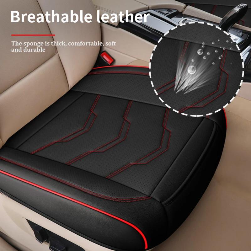 SEAMETAL Luxus Auto Sitzbezug PU Leder Sitzkissenbezüge Universal Auto – Bild 4