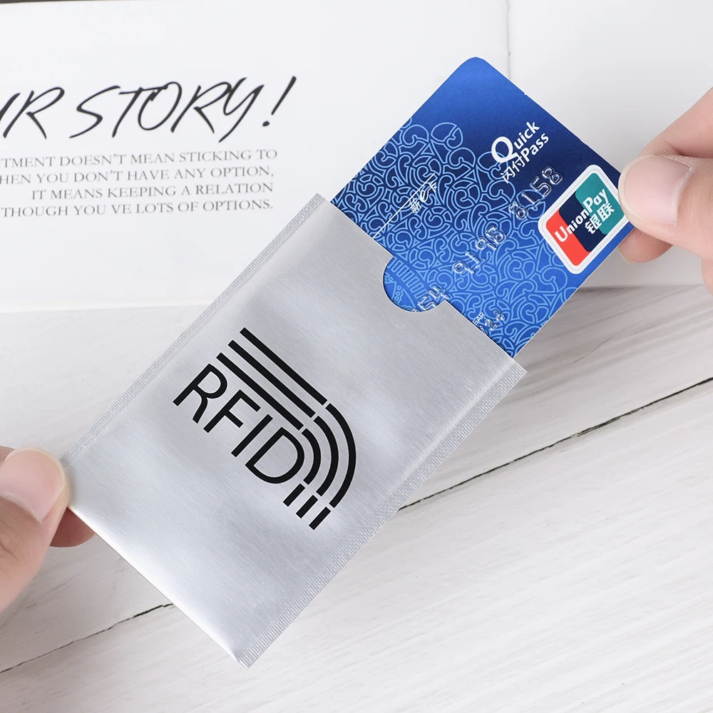 Anti Diebstahl für RFID Kreditkarte Schutz Blockieren (10 Stück) – Bild 5