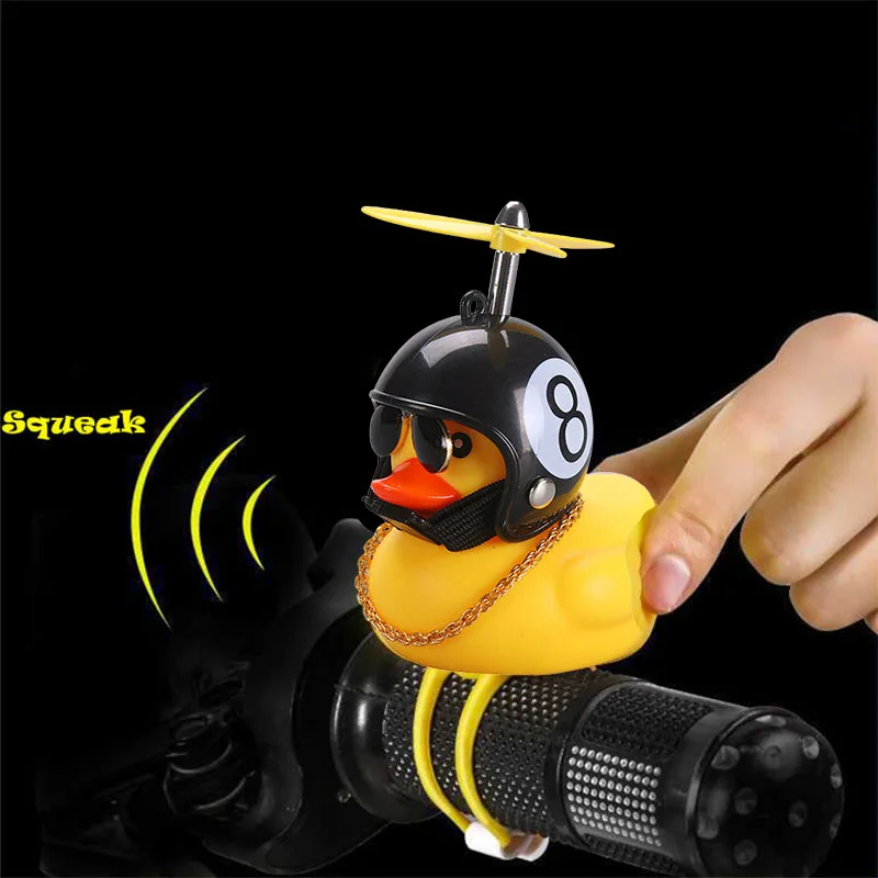 Motorzubehör Gelbe Ente mit Helm für Fahrrad ohne Lichter Auto – Bild 5