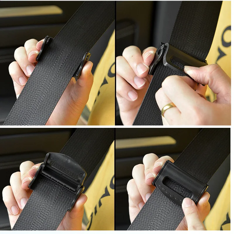 Kunststoff Starke Einstellbare Auto Sicherheit Gürtel Clips (2 Stück) – Bild 3