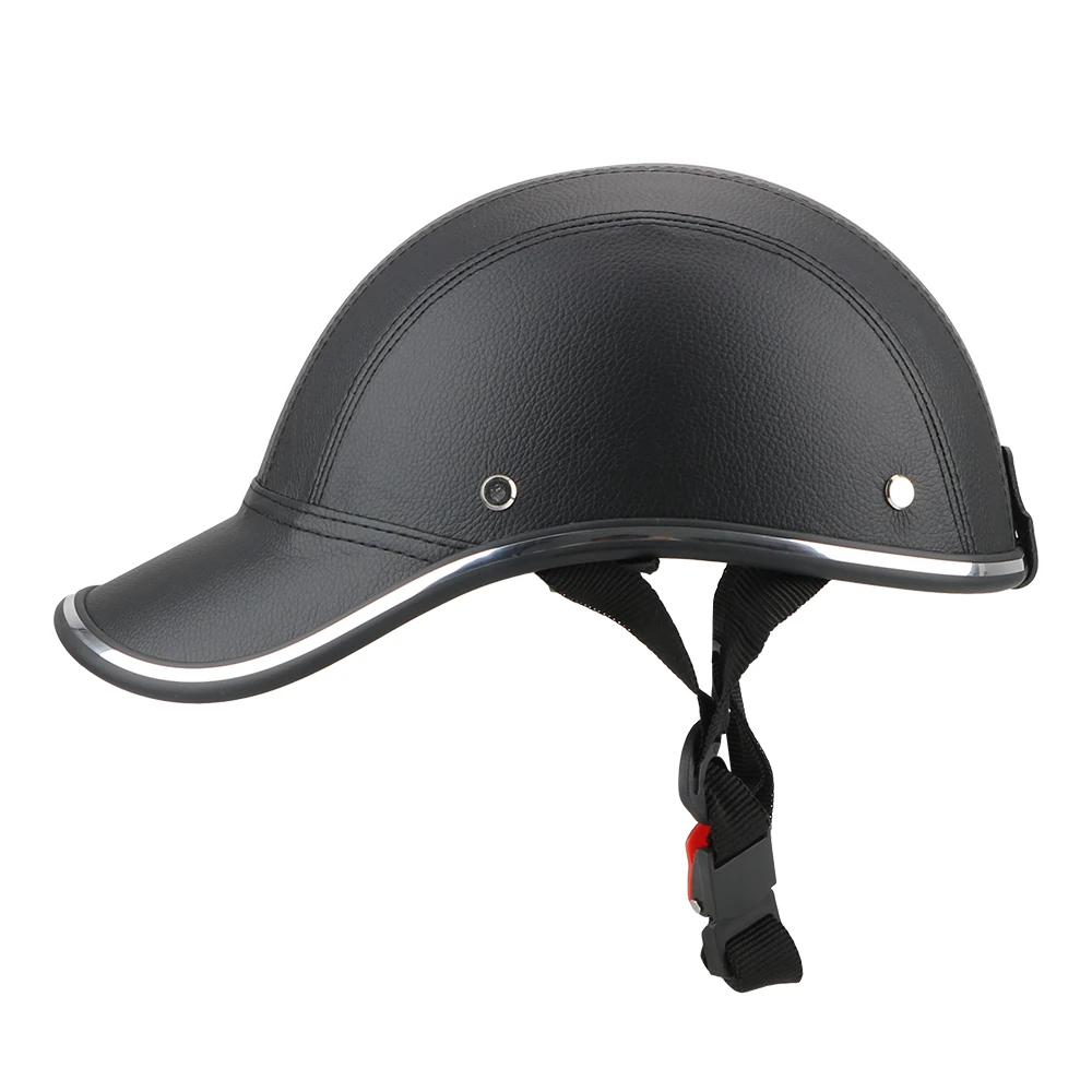 LEEPEE Für Cafe Racer Chopper Roller Sicherheit Schutzhelm Half Face Vintage Sommer Kappe Motorrad Halb Helm