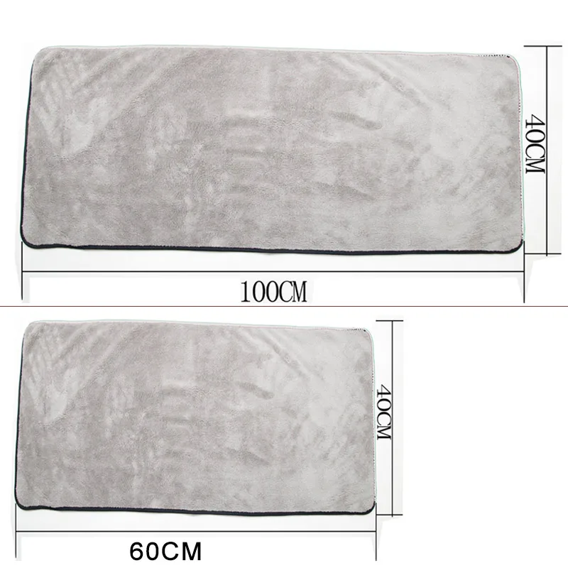 Mikrofaser-Handtuch, Autowaschzubehör, 100 x 40 cm, super saugfähiges – Bild 4