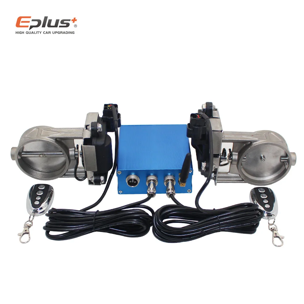 EPLUS Auto-Auspuffrohr-Ventil, elektrischer Kit, universeller Multi-Winkel-Modus, 51 63 76 mm