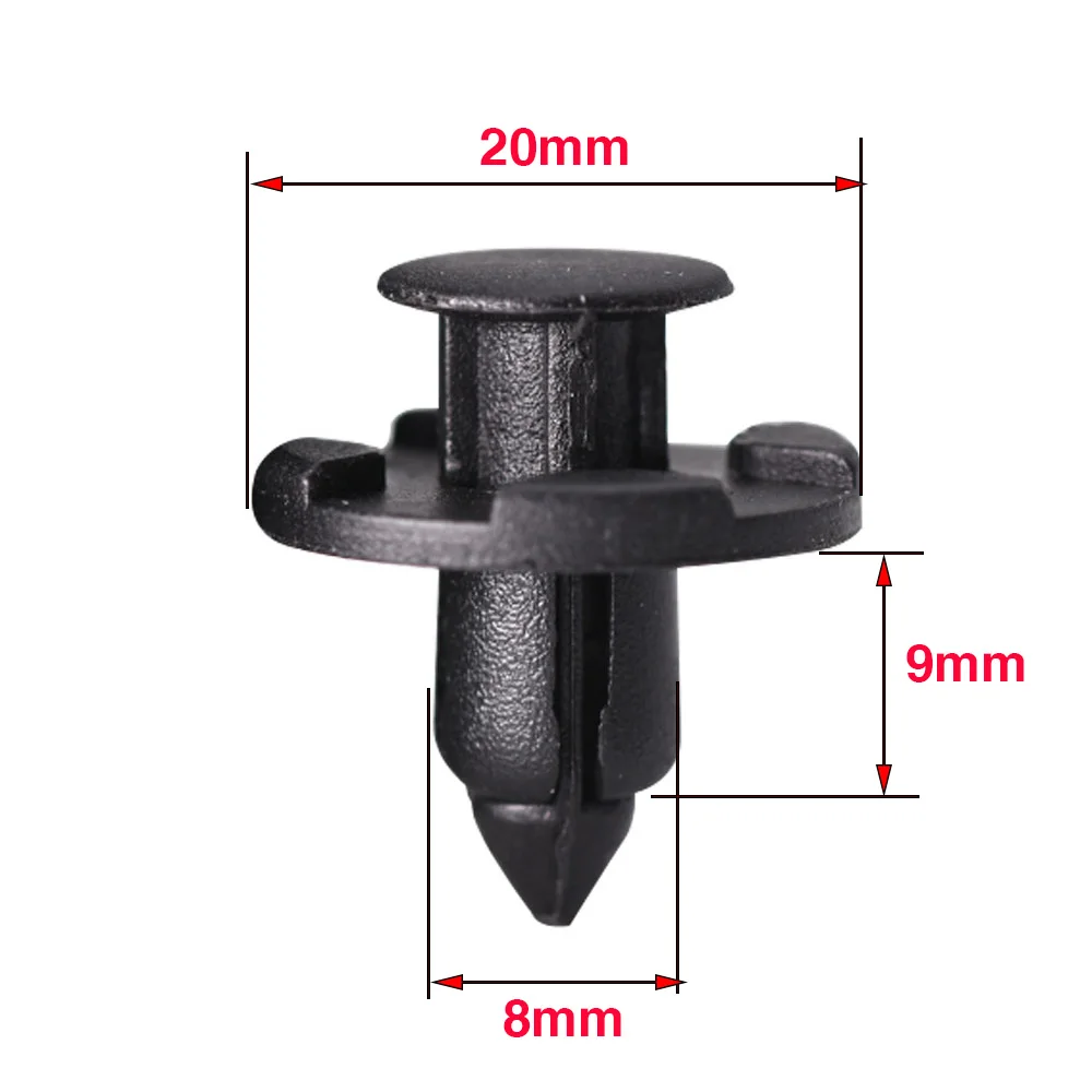 8 MM Loch Auto Fastener Niet Retainer Clips Custom Interior (10 Stück) – Bild 2
