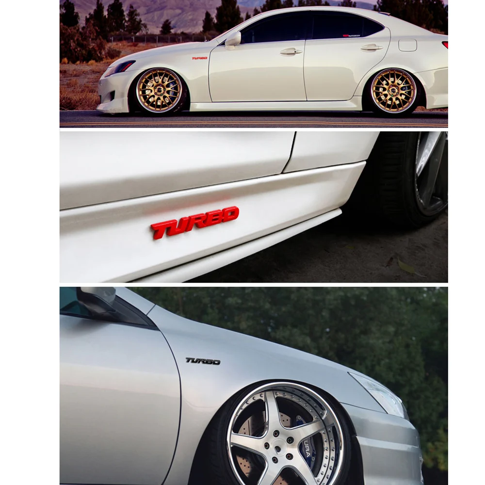 Auto-Styling Turbo-Boost-Emblem 3D Metall Chrom Zinklegierung – Bild 6