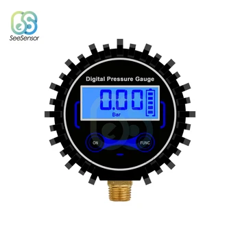 0-200PSI 1/4NPT Digital Reifen Manometer Air PSI Meter Auto Motorrad Reifen Druck Monitor Tester Werkzeug