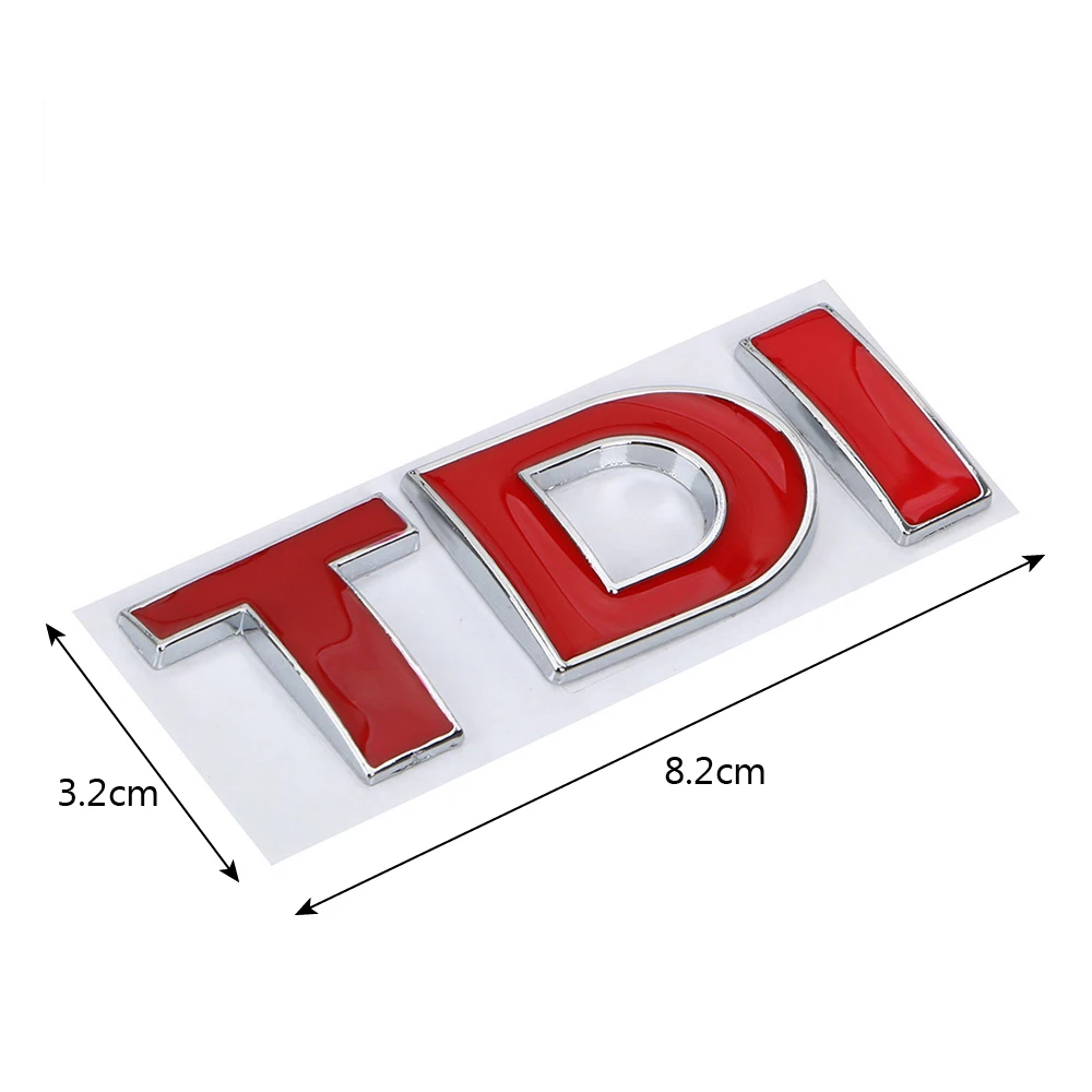 TDI Turbo Logo Aufkleber Auto Aufkleber Reflektierende 3D Metall – Bild 6