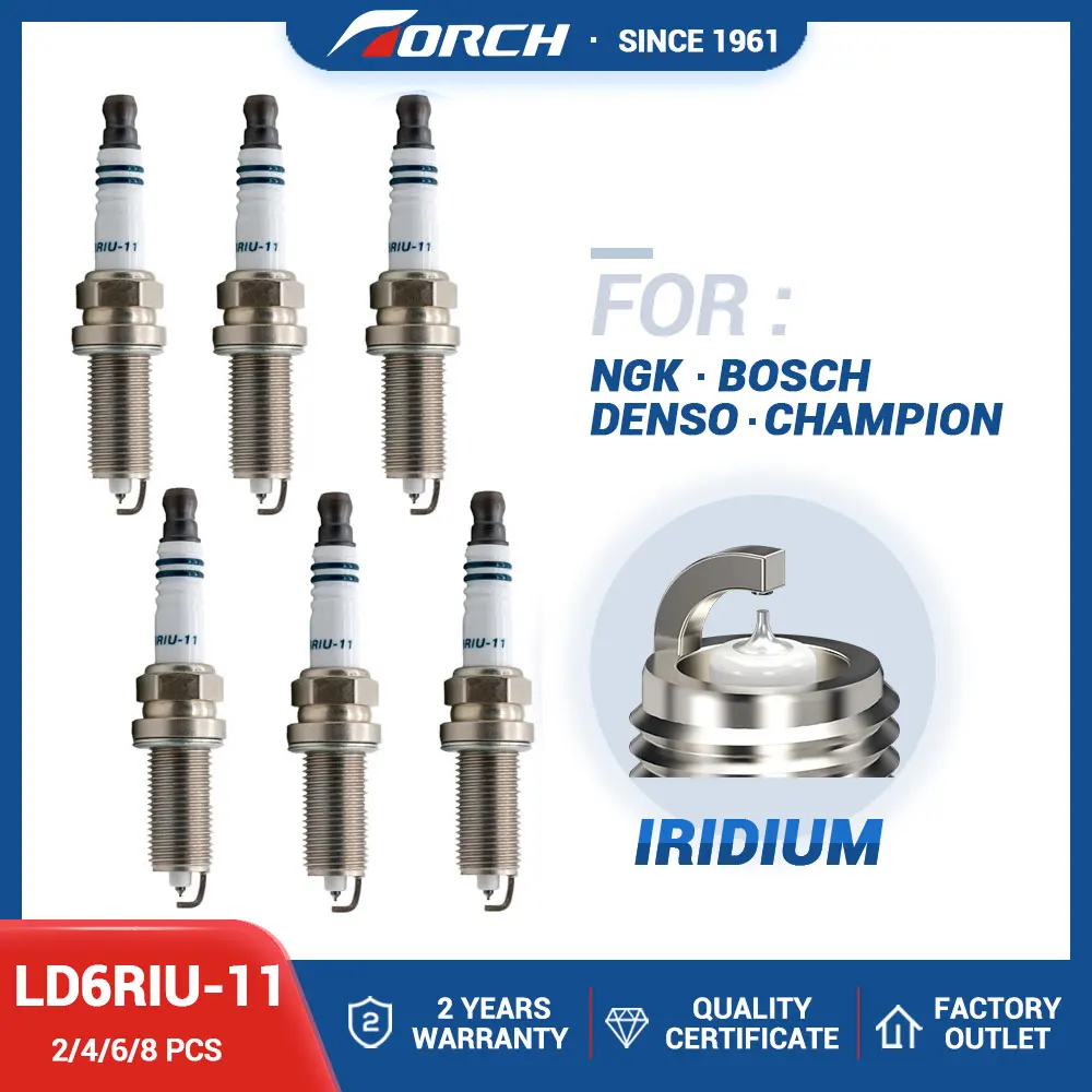 Zündung System China High Performance Auto Kerzen Iridium Power Zündkerzen TASCHENLAMPE LD6RIU-11 (2 Stück)