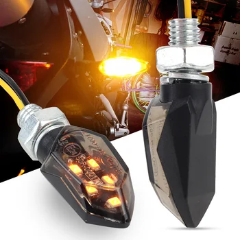 LED Blinker Licht super hell 2 stücke Motorrad Mini Universal LED Motorrad Lampe Bernstein Blinker