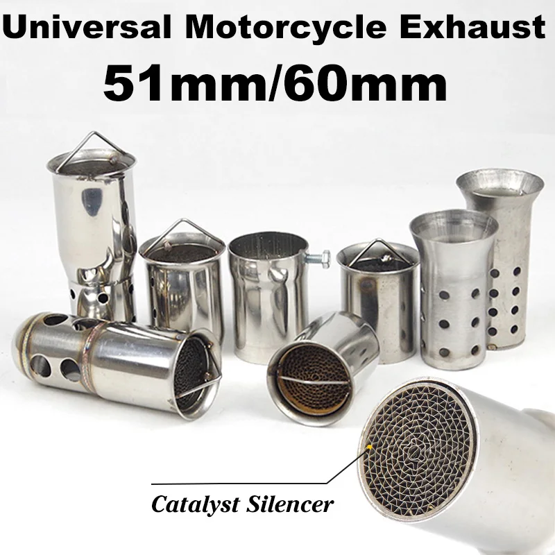 Auspuffrohr-Auspuffanlage DB Killer Catalyst Motorrad-Auspuffschalldämpfer Schalldämpfer Geräuschgeluid 51 mm