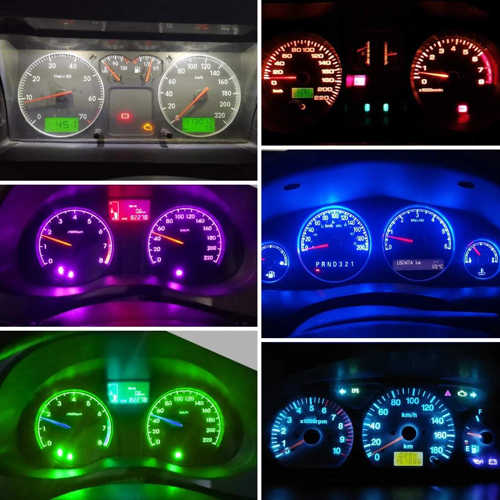 T5 Led-lampe W3W W1,2 W Led Canbus Auto Innen Lichter (10 Stück) – Bild 5