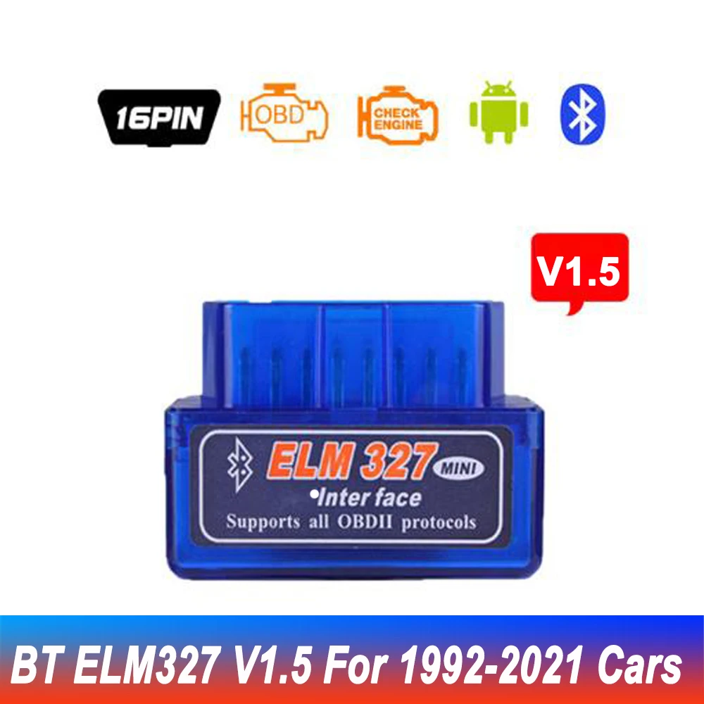ELM327 Bluetooth V 1,5 V 2,1 für Android Drehmoment OBD 2 Interface Scanner MINI ULME 327 OBDII Protokolle
