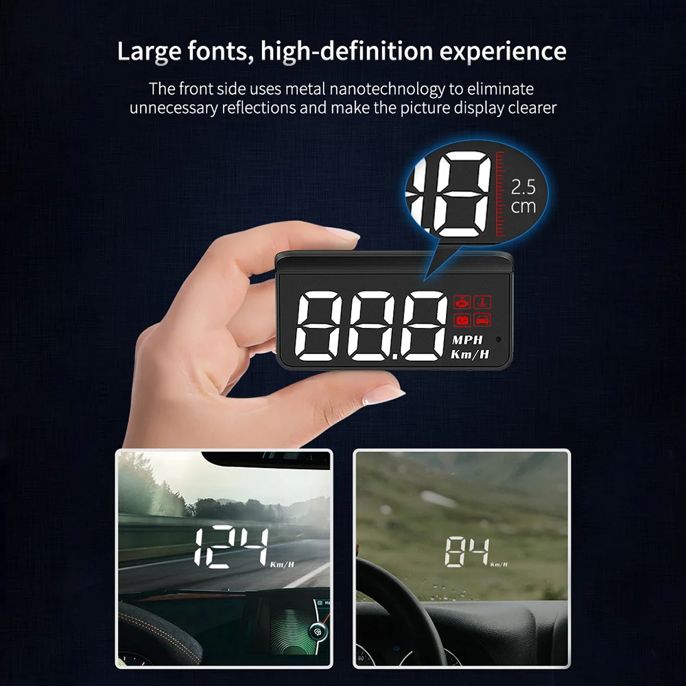 M3 Auto HUD OBD2 Head Up Display Tacho Monitor An Board Computer – Bild 5