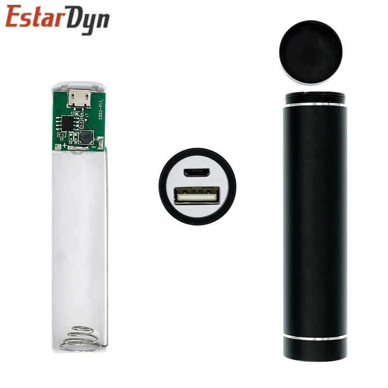 DIY Powerbank-Gehäuse aus Metall für 1× 18650 Akku, 5 V 1 A USB – Bild 3
