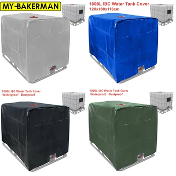 4 Farben IBC-Außenabdeckung für Regenwassertank 1000 Liter Behälter Folien-Wasserdichte Staubschutzabdeckung