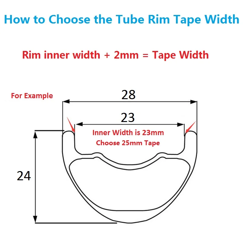 Heppe Bike Tubeless Felgen band MTB Rennrad Felgen band Streifen – Bild 6