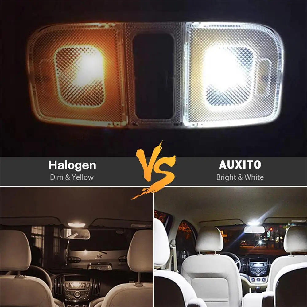 AUXITO 10Pcs W5W T10 LED Canbus Keine Fehler Birne Auto Innen Licht – Bild 3