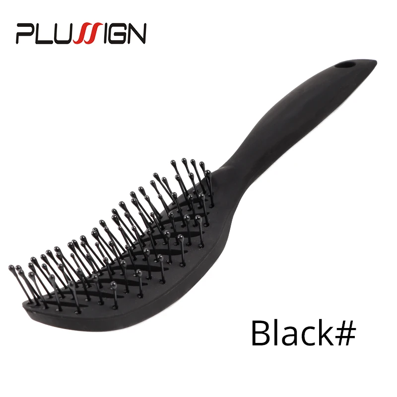 Styling Lockiges Haar Pinsel Salon Massage Kamm Pinsel Entwirren Trocknen Pinsel Anti Statische Gebogene Vent