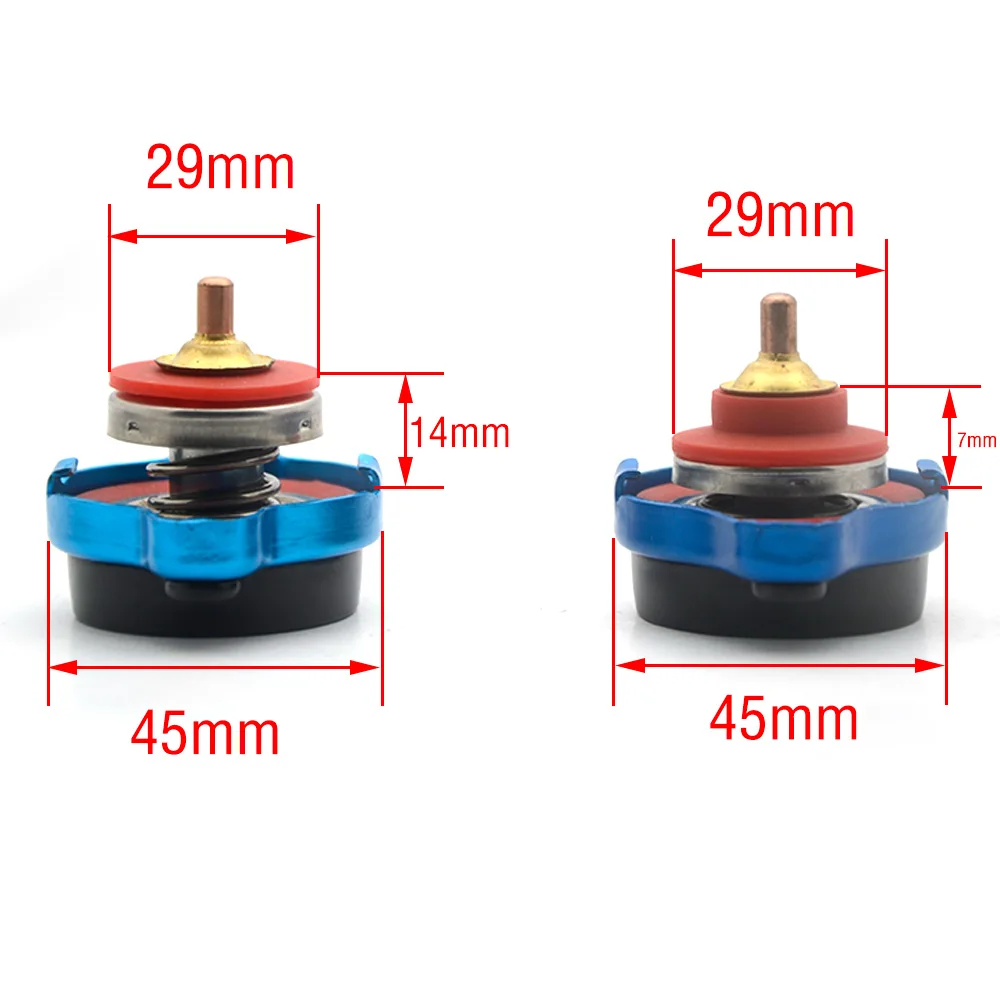 Auto Thermostat Gauge Kühlerdeckel Tank Abdeckung Temperatur Wasser – Bild 4