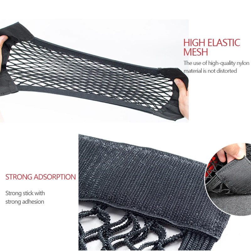 Auto Stamm Mesh Organizer Auto Schwanz Lagerung Net Sitz Zurück Tasche – Bild 3